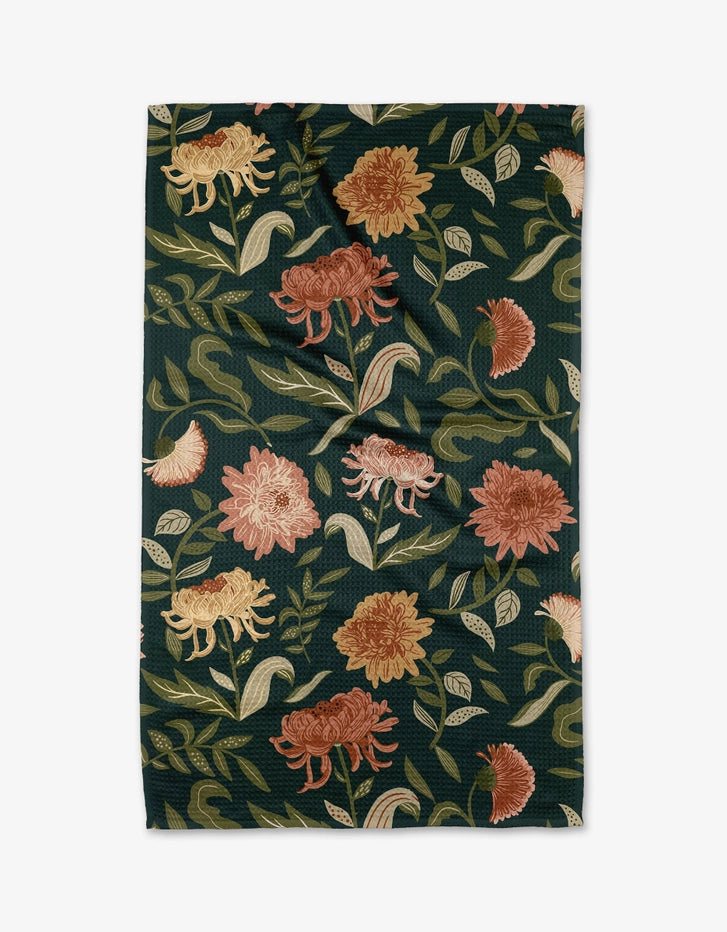 CHRYSANTHEMUMS TEA TOWEL