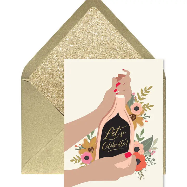 LET'S CELEBRATE! CONGRATULATIONS GREETING CARD