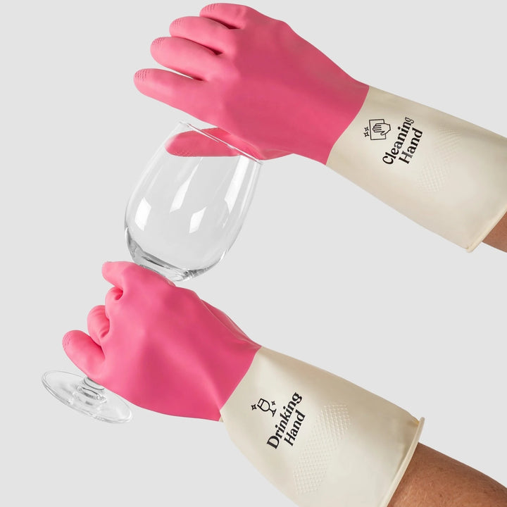 REUSABLE CLEANING GLOVES-PINK