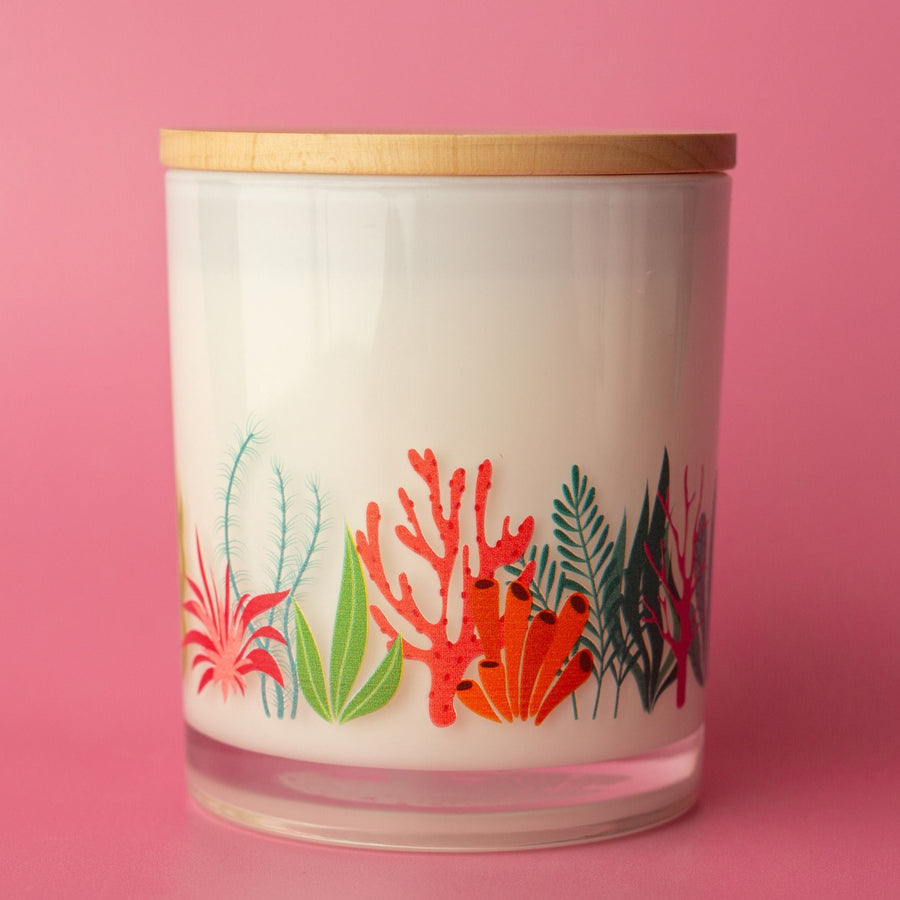 CORAL WRAP CANDLE