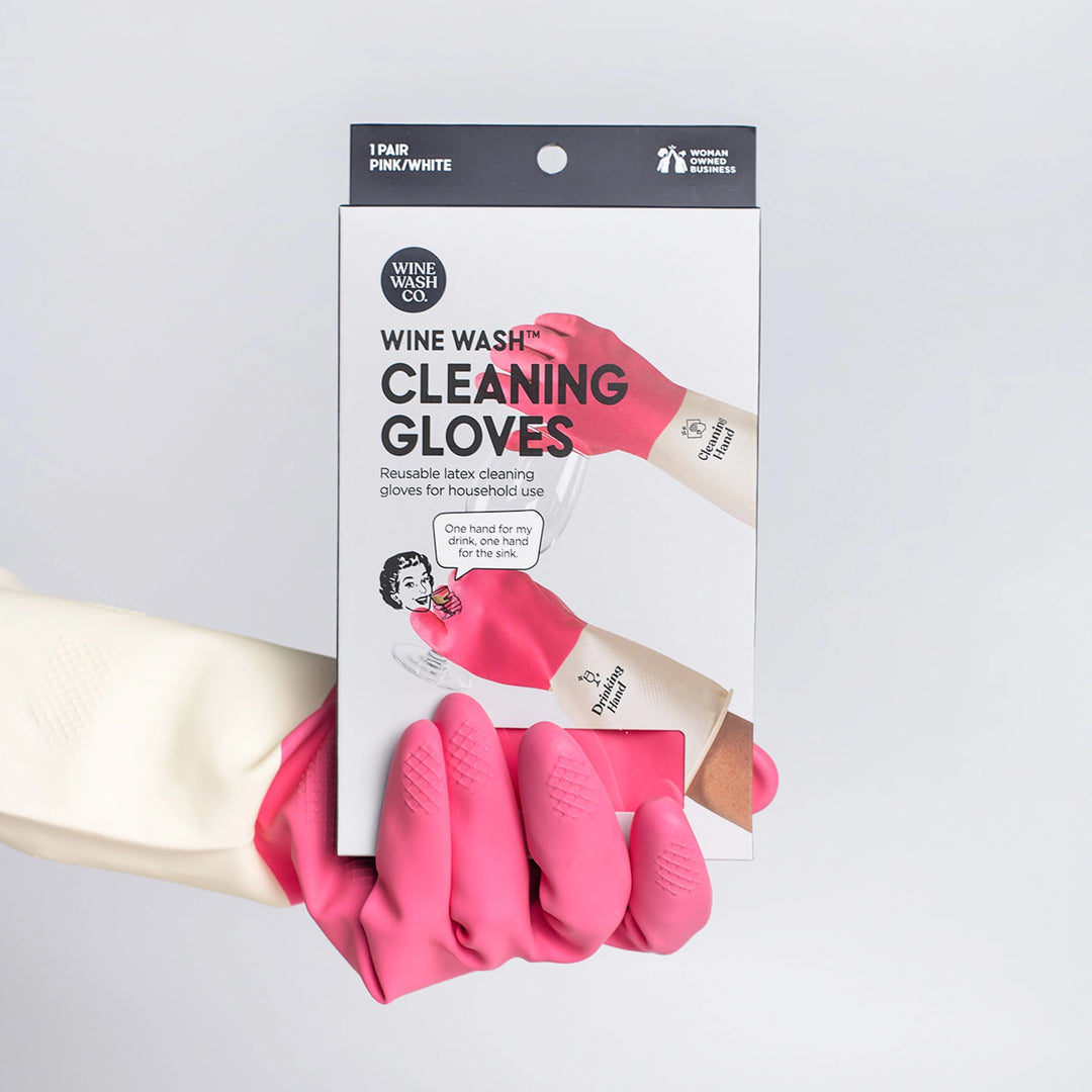 REUSABLE CLEANING GLOVES-PINK