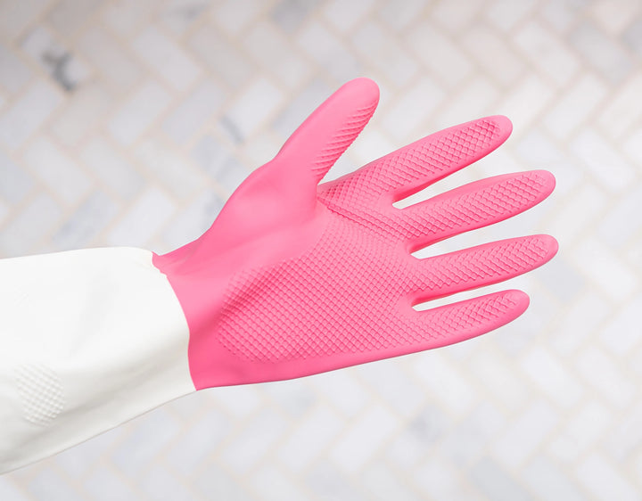REUSABLE CLEANING GLOVES-PINK