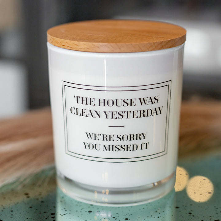 HOUSE WAS CLEAN CANDLE