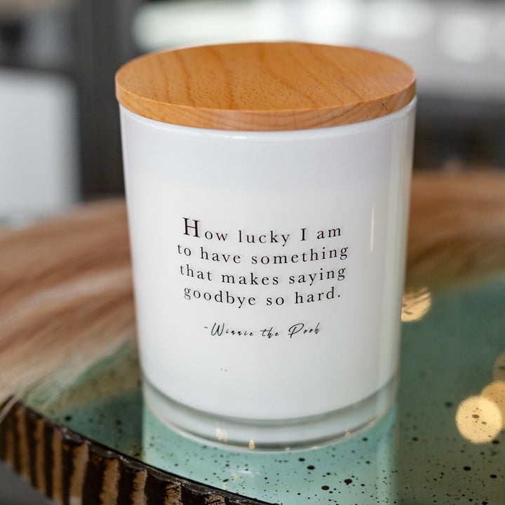 HOW LUCKY I AM CANDLE