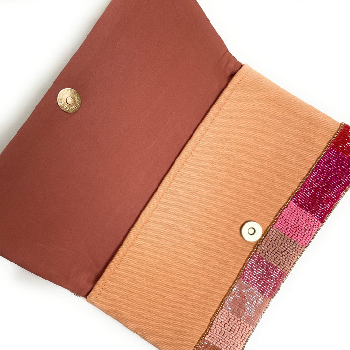 ROSE ALL DAY BEADED CLUTCH