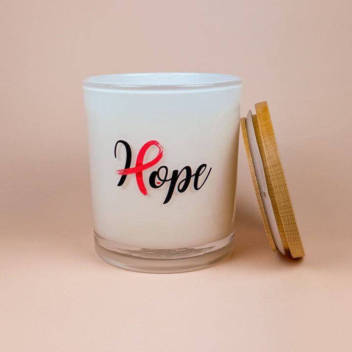 HOPE- BREAST CANCER CANDLE