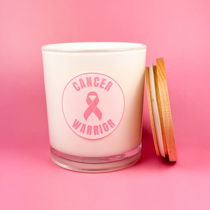 CANCER WARRIOR CIRLE- BREAST CANCER CANDLE