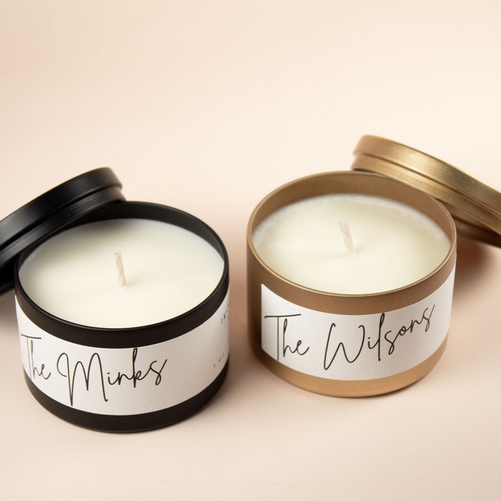 THE SIGNATURE CUSTOM WEDDING MATTE TINS -BULK BUY