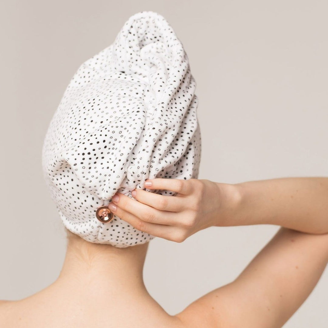 KITSCH MICROFIBER HAIR TOWEL - MICRO DOT