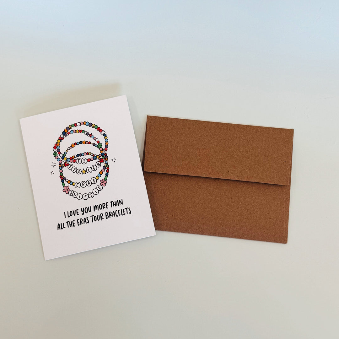 ERAS FRIENDSHIP BRACELET GREETING CARD