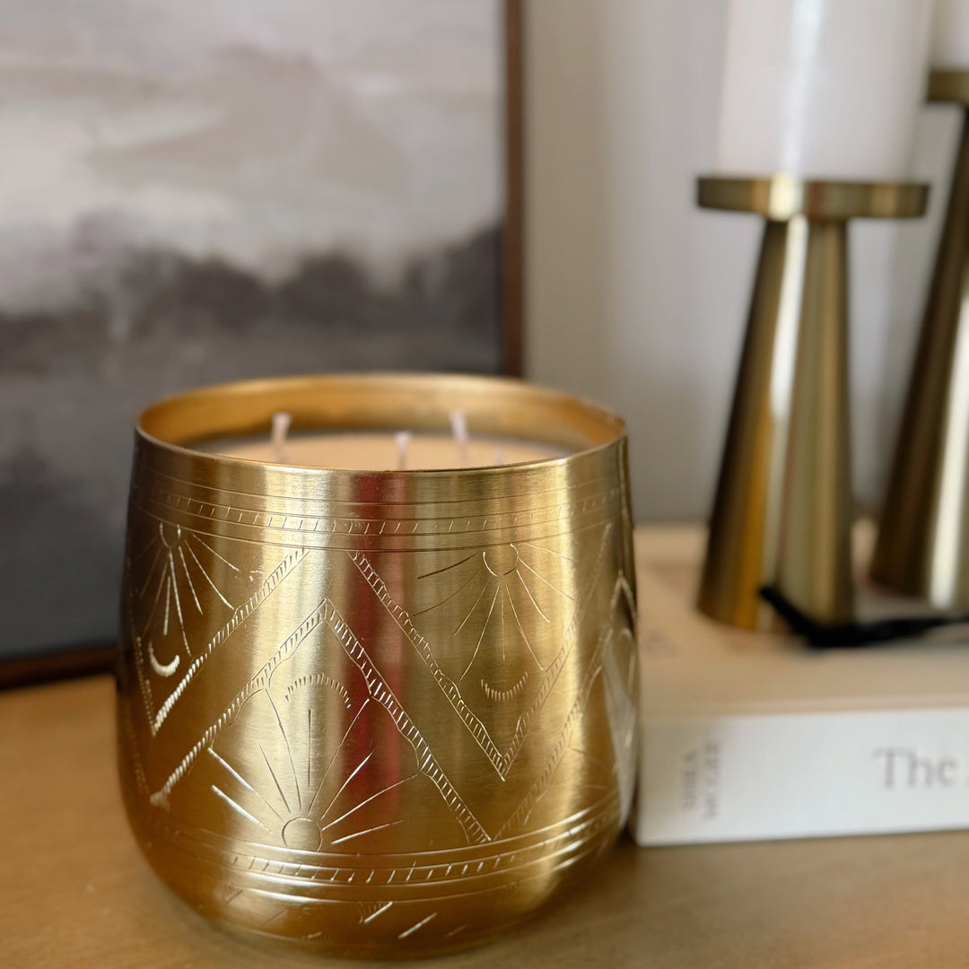 GOLD ETCHED POT