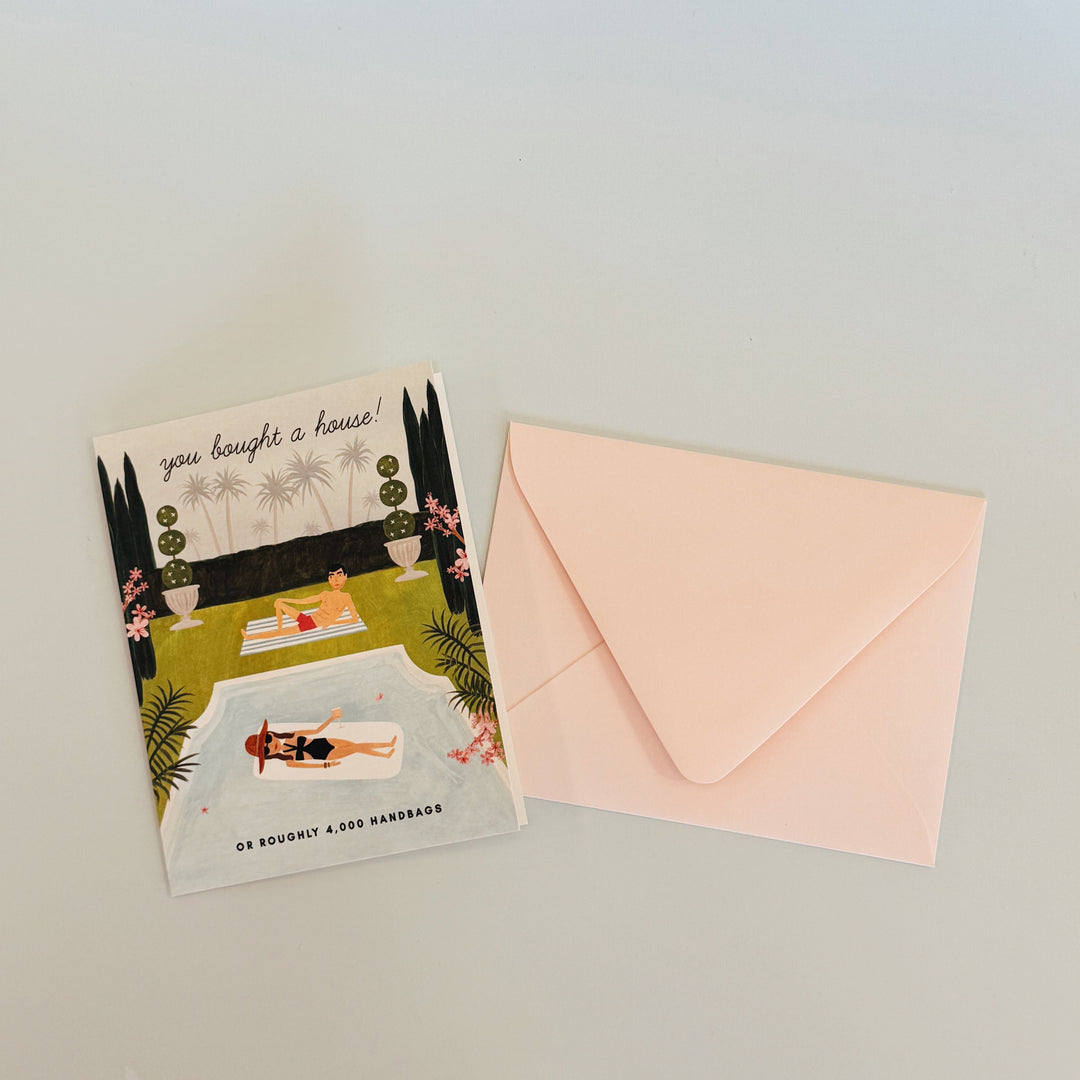 YOU BOUGHT A HOUSE! GREETING CARD