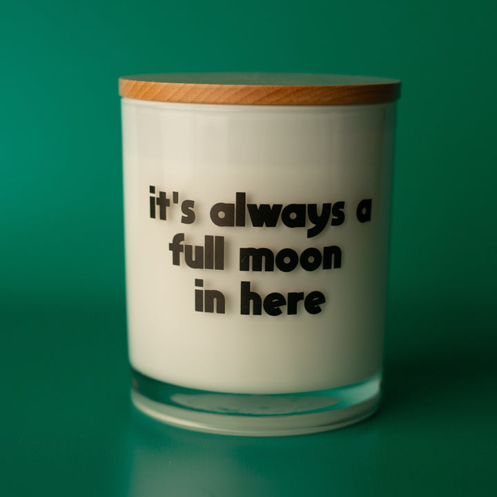 FULL MOON PRINTED CANDLE