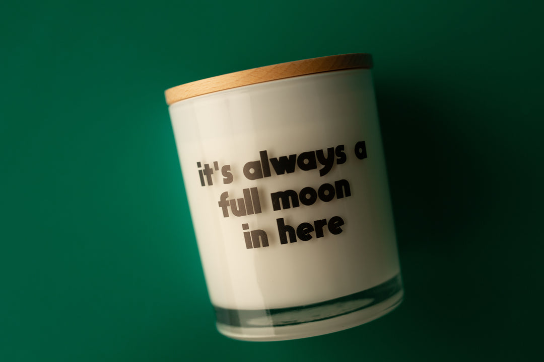 FULL MOON PRINTED CANDLE