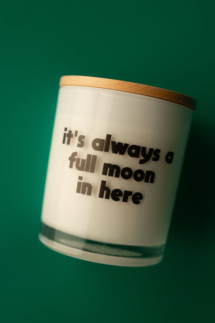 FULL MOON PRINTED CANDLE