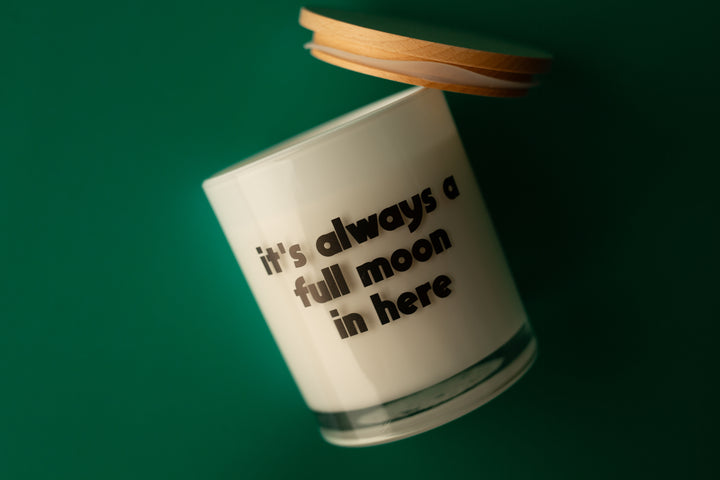 FULL MOON PRINTED CANDLE