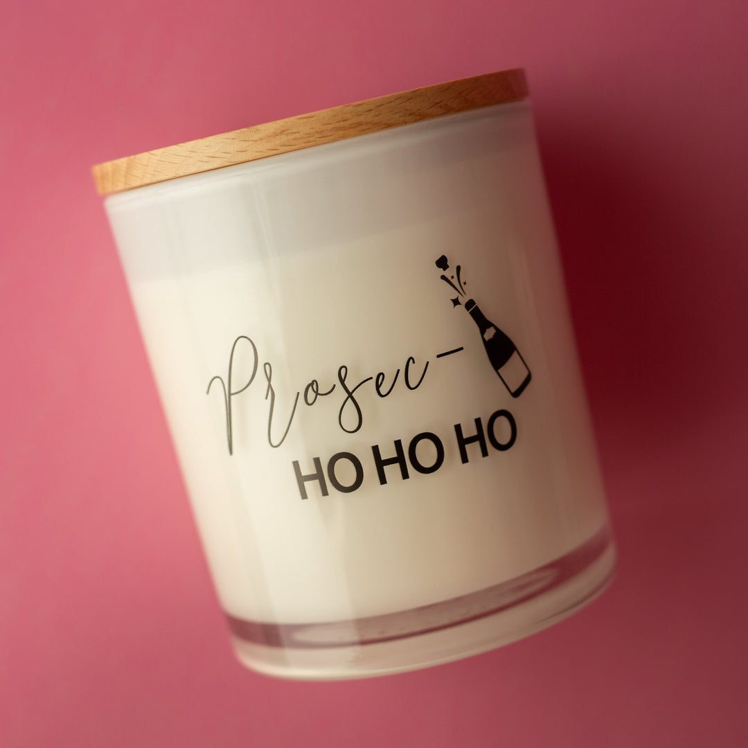 PROSEC HO HO HO PRINTED CANDLE