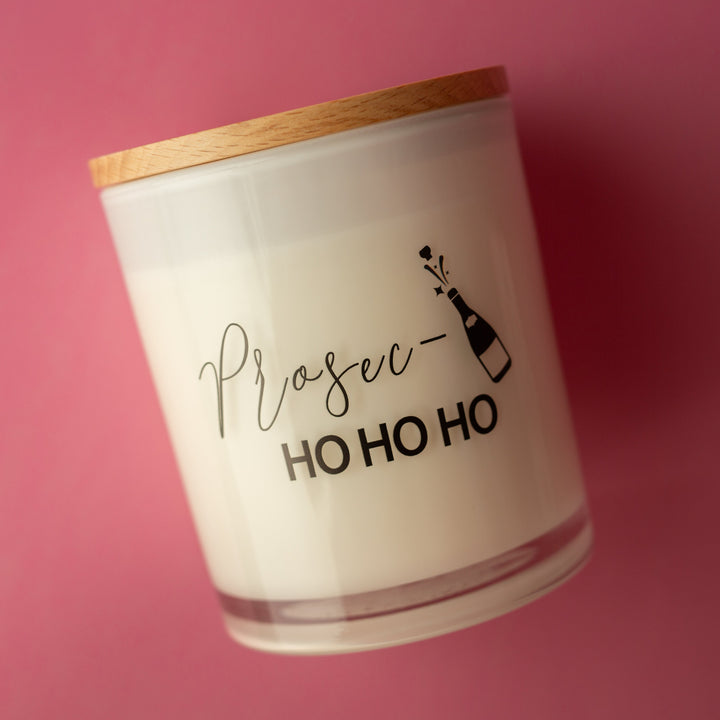 PROSEC HO HO HO PRINTED CANDLE