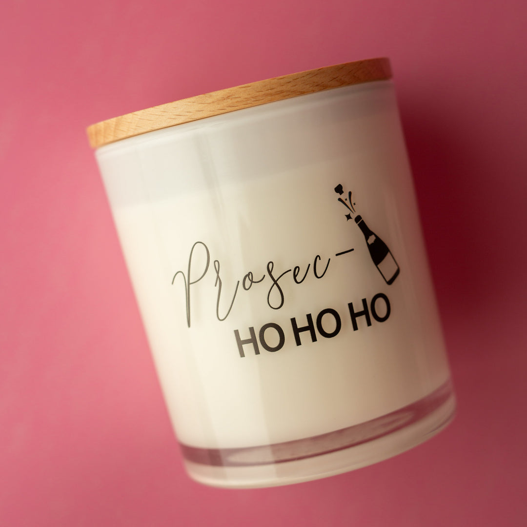 PROSEC HO HO HO PRINTED CANDLE