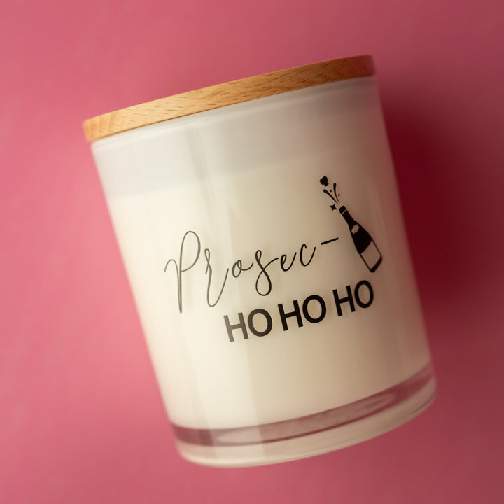 PROSEC HO HO HO PRINTED CANDLE