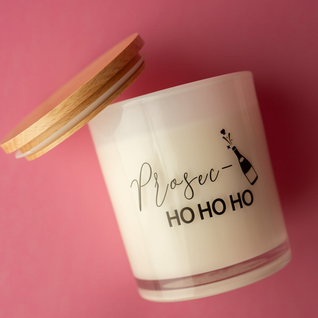 PROSEC HO HO HO PRINTED CANDLE