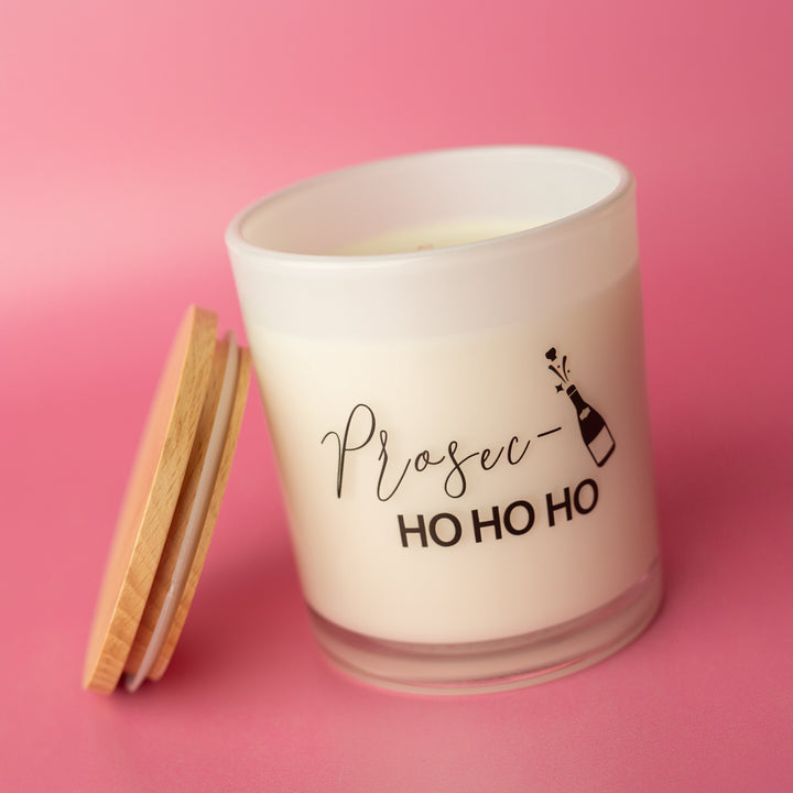 PROSEC HO HO HO PRINTED CANDLE