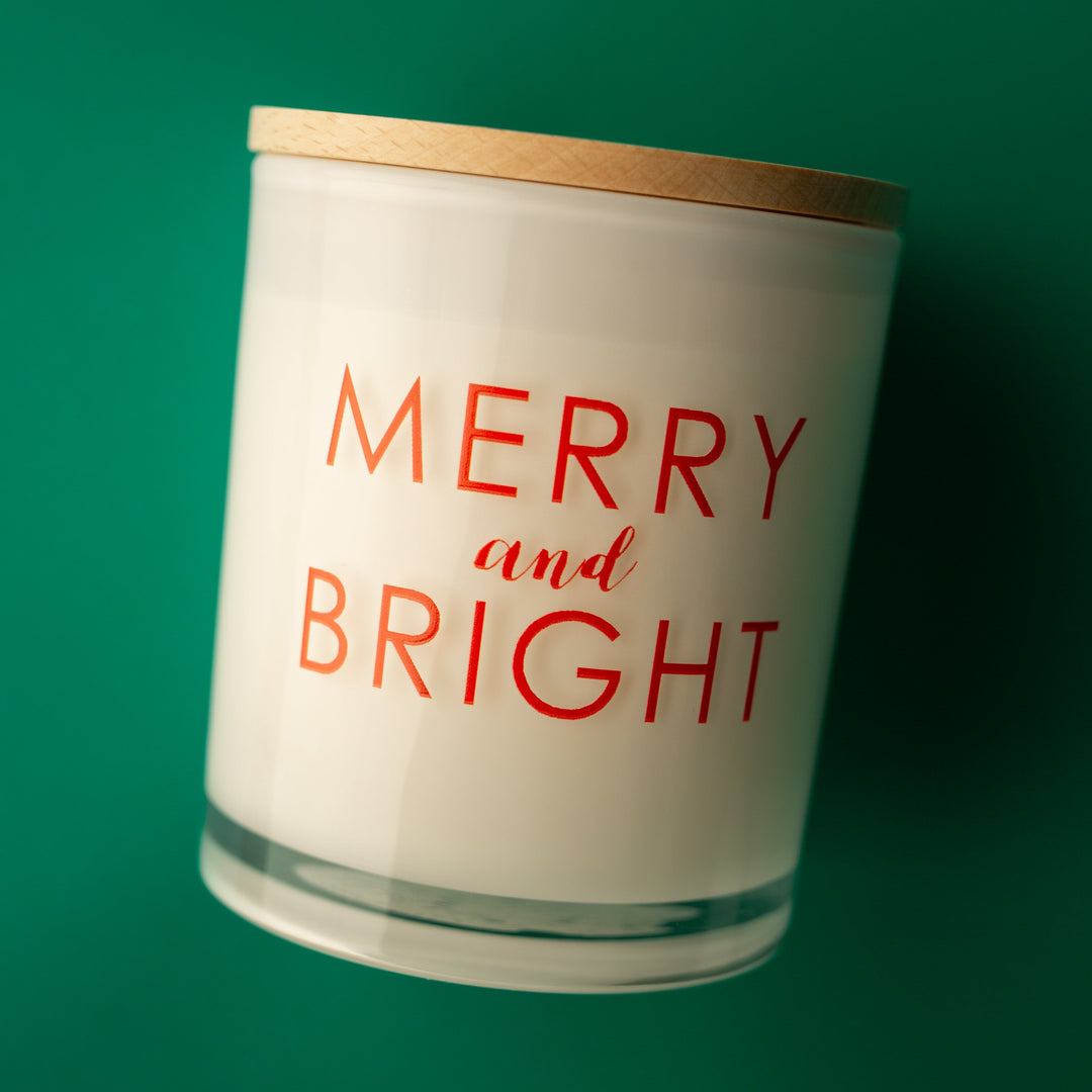 MERRY AND BRIGHT CANDLE