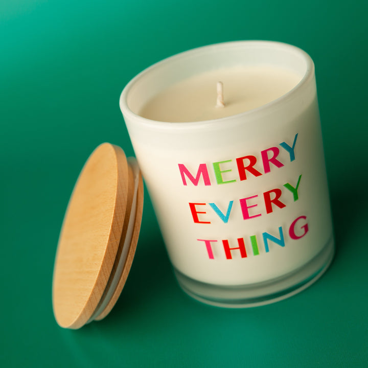 MERRY EVERYTHING PRINTED CANDLE