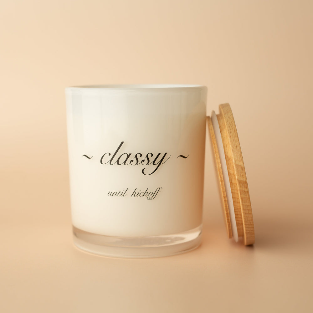CLASSY UNTIL KICKOFF CANDLE