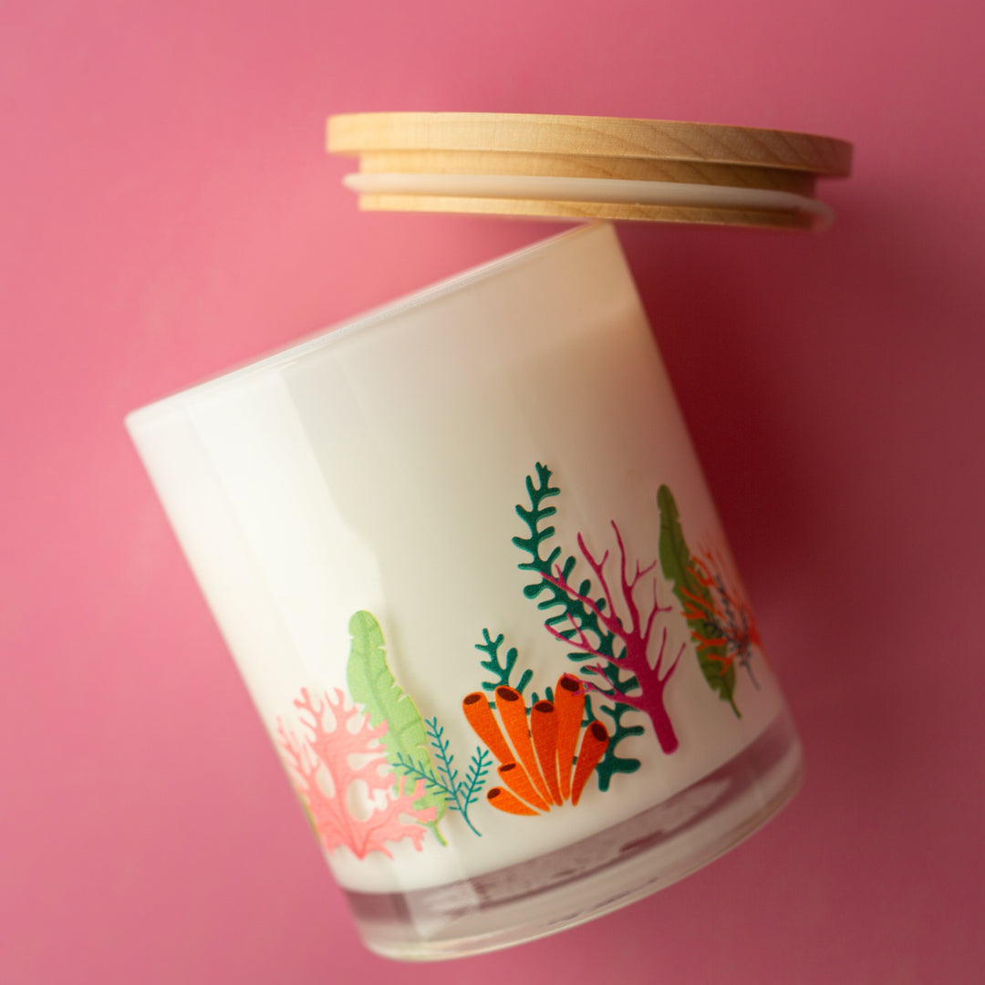 CORAL WRAP CANDLE