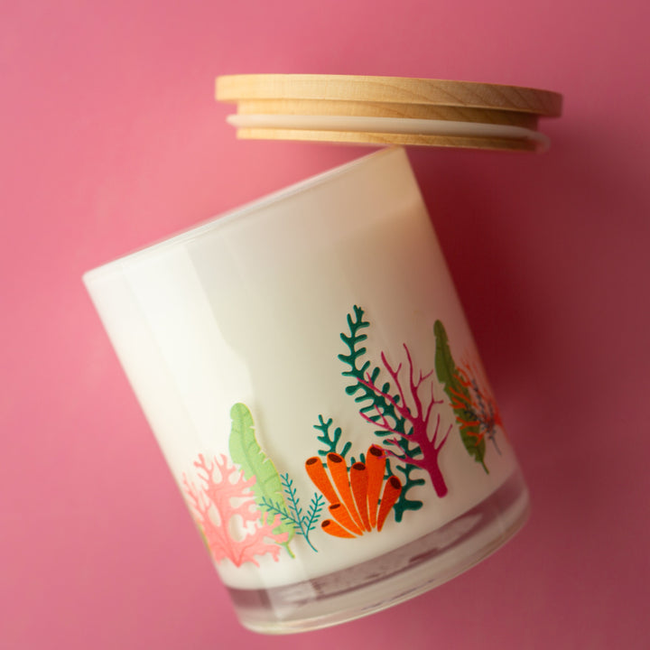 CORAL WRAP CANDLE