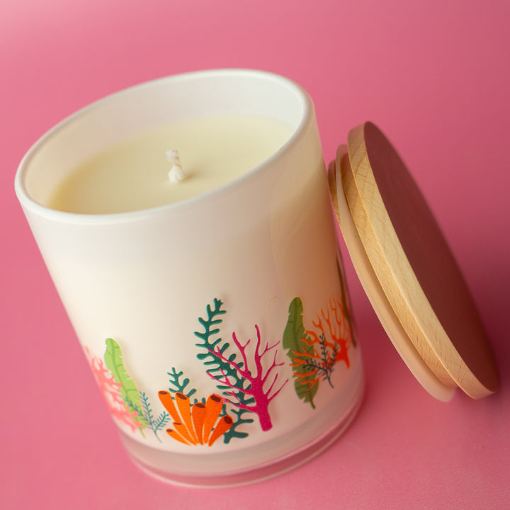 CORAL WRAP CANDLE