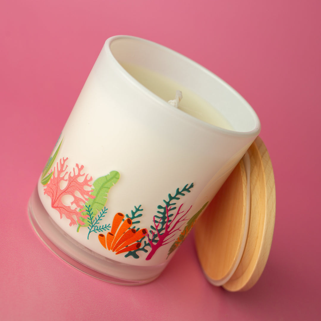 CORAL WRAP CANDLE