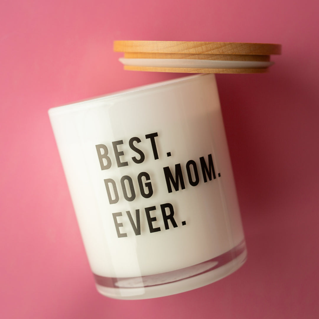 BEST DOG MOM EVER CANDLE
