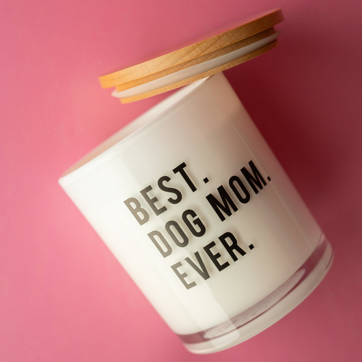 BEST DOG MOM EVER CANDLE