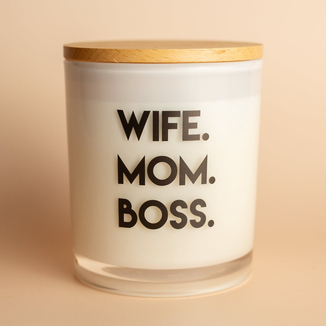 WIFE MOM BOSS CANDLE
