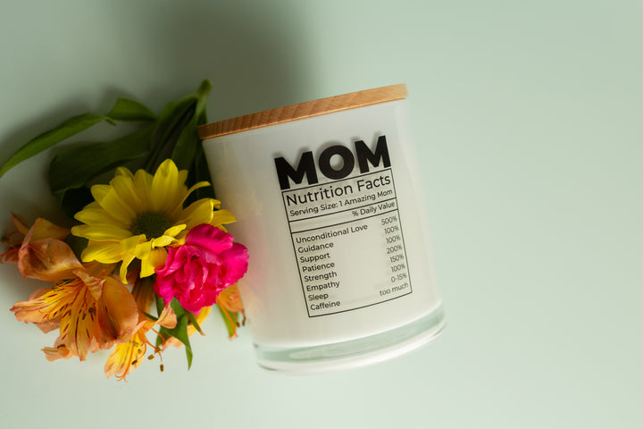 MOM NUTRITION FACTS CANDLE