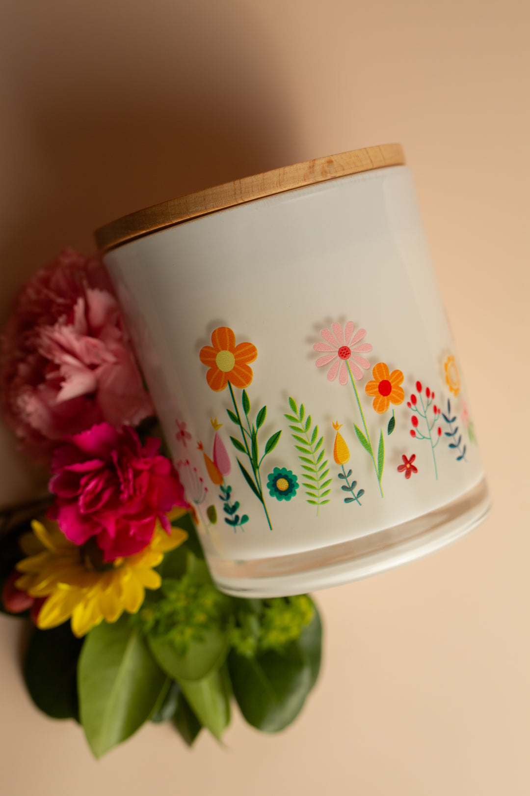 SPRING FLOWERS CANDLE