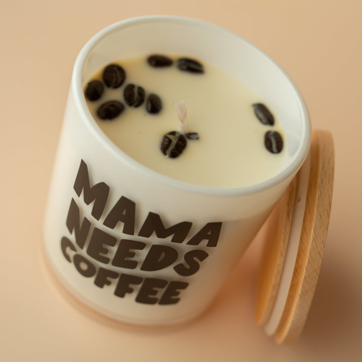 mama needs coffee candle