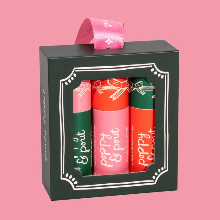 POPPY & POUT HOLIDAY LIP BALM TRIO
