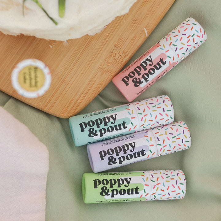 POPPY & POUT BIRTHDAY CONFETTI LIP BALM