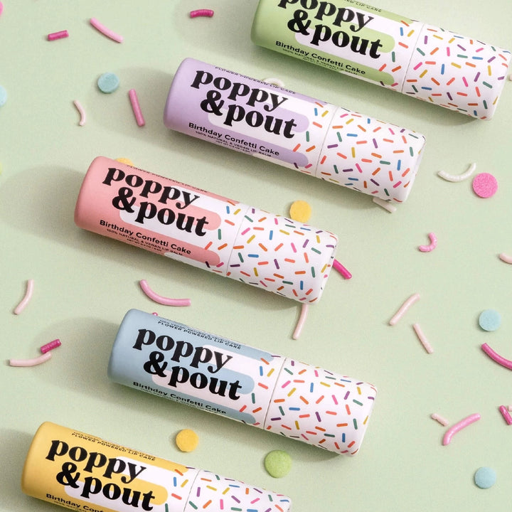 POPPY & POUT BIRTHDAY CONFETTI LIP BALM