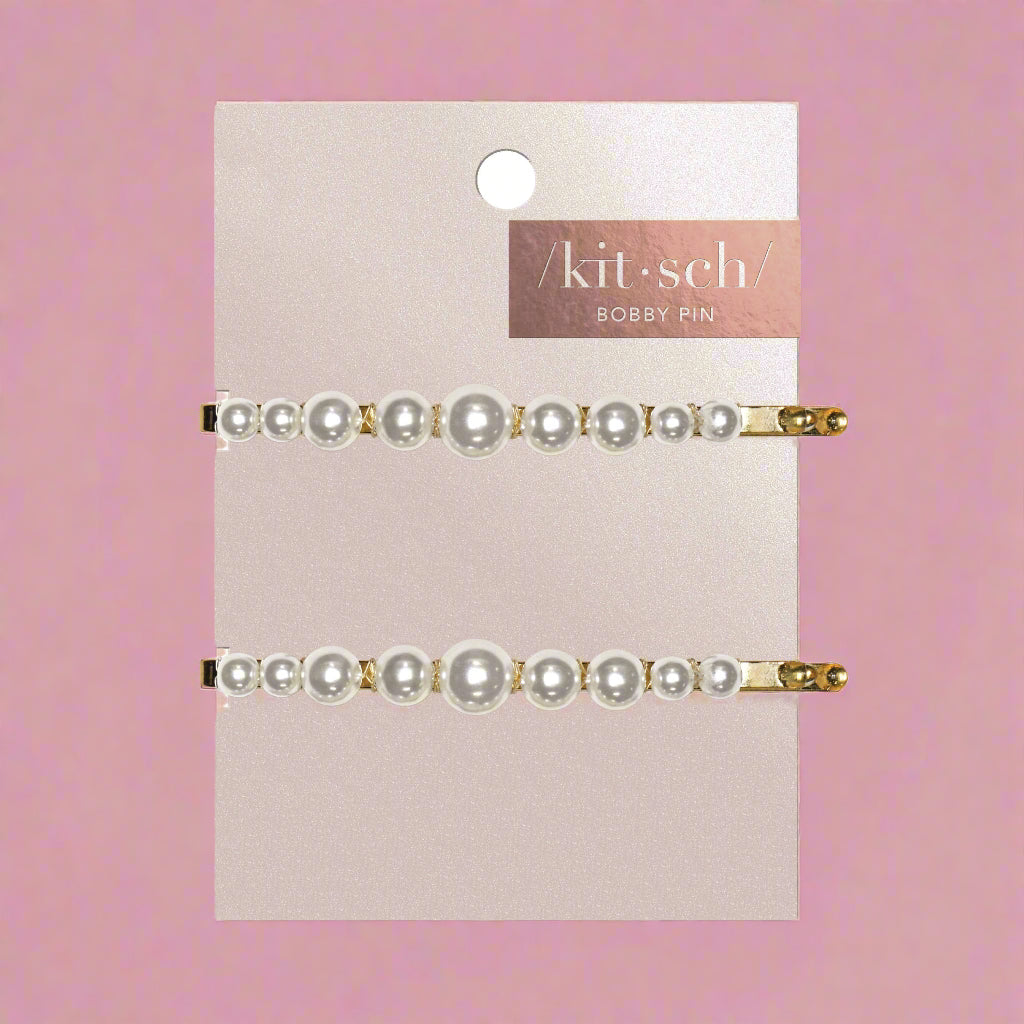 PEARL BOBBY PINS 2PC