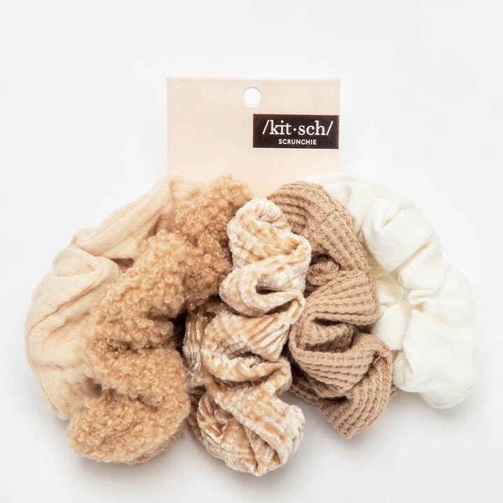 SAND TEXTURED SCRUNCHIES