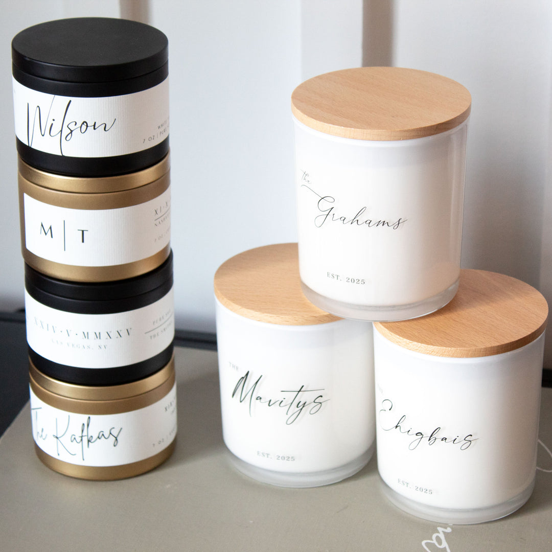 🌿 The Best Wedding Gifts of 2025: Thoughtful, Personalized Soy Candles for Every Couple