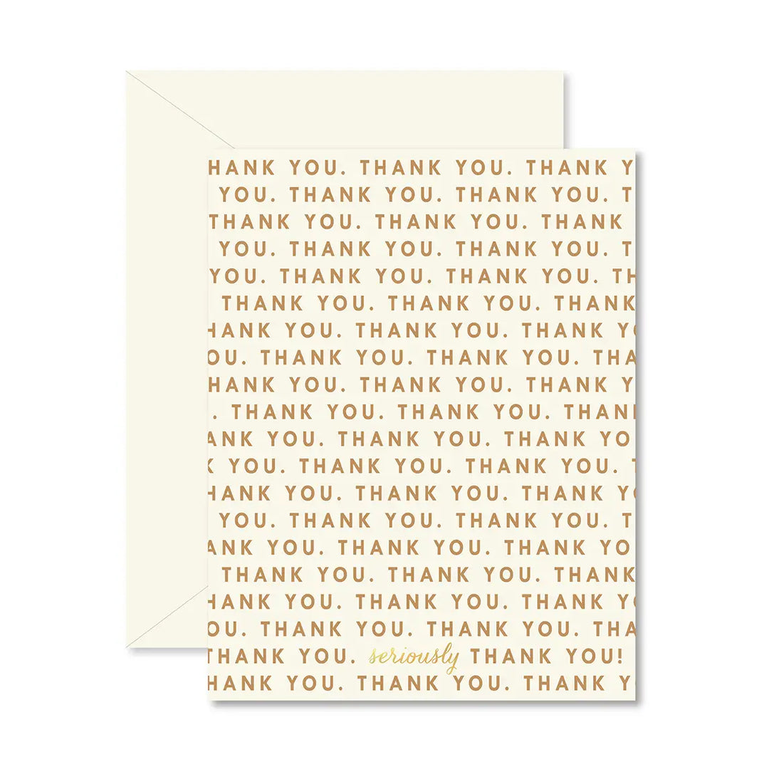 REPEATING THANK YOU GREETING CARD