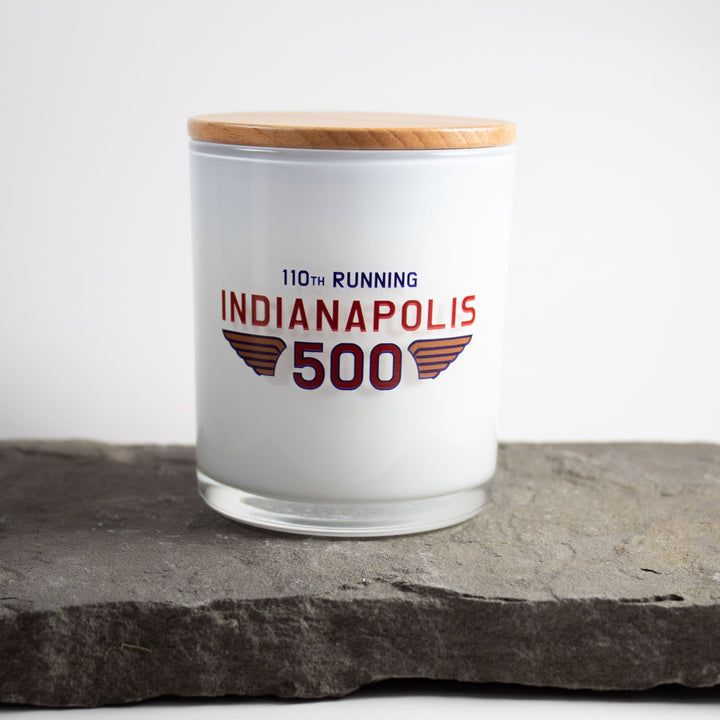 110TH RUNNING INDY 500 PRINTED CANDLE