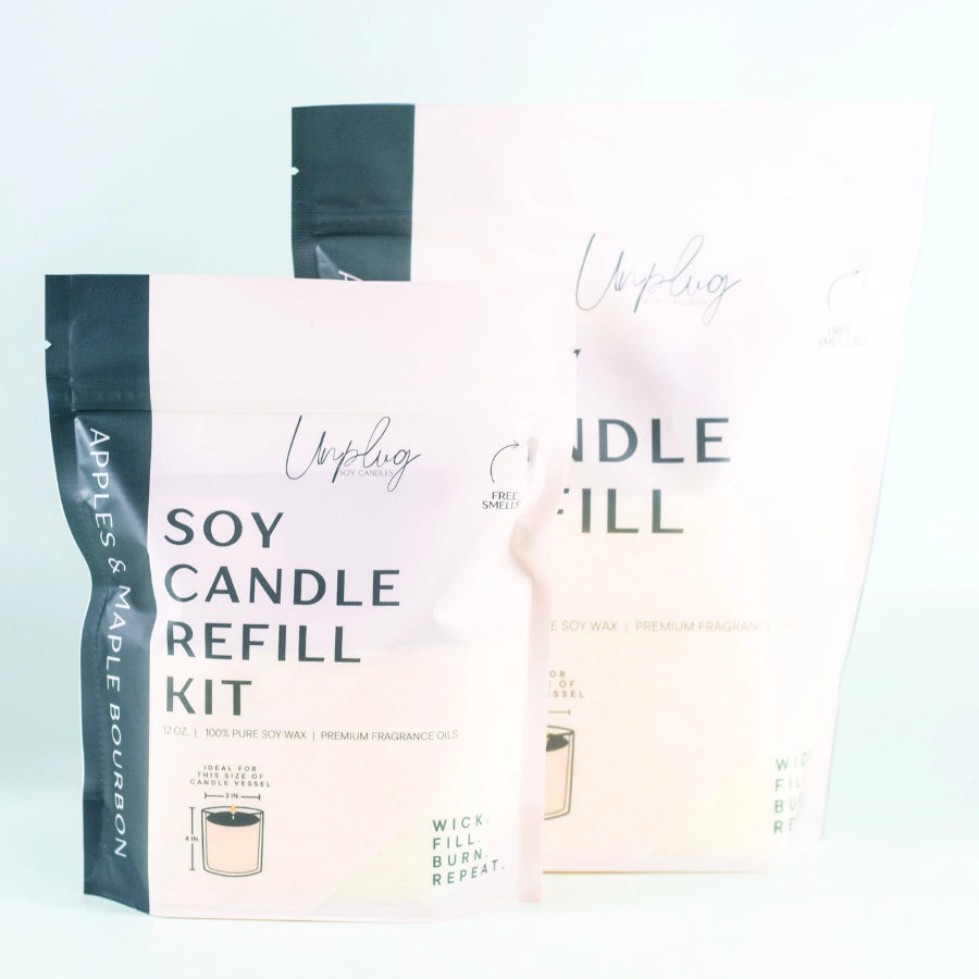 3-WICK SOY CANDLE REFILL KIT (32OZ)