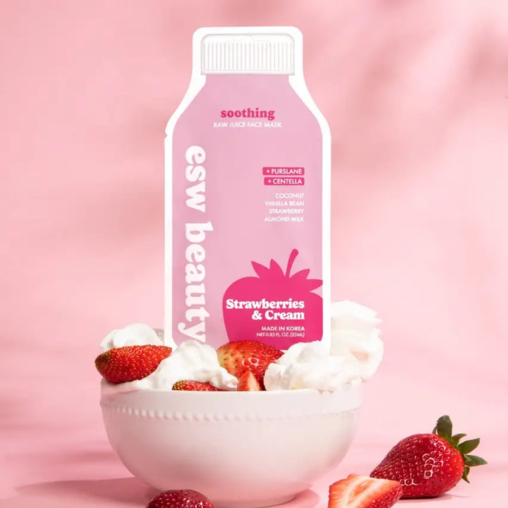 STRAWBERRIES & CREAM SOOTHING JUICE SHEET MASK