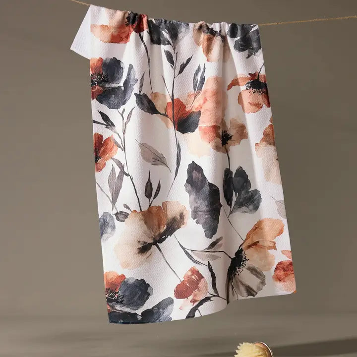 MOODY POPPY TEA TOWEL